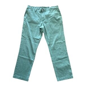 Vineyard Vines Men's Chino Pants 36x30 Green Classic Fit Flat Front Cotton